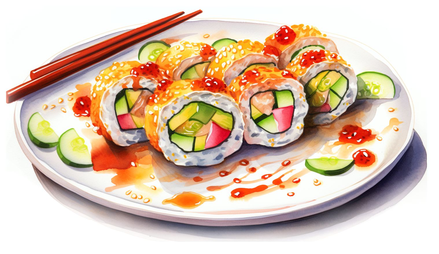 vegan sushi plate