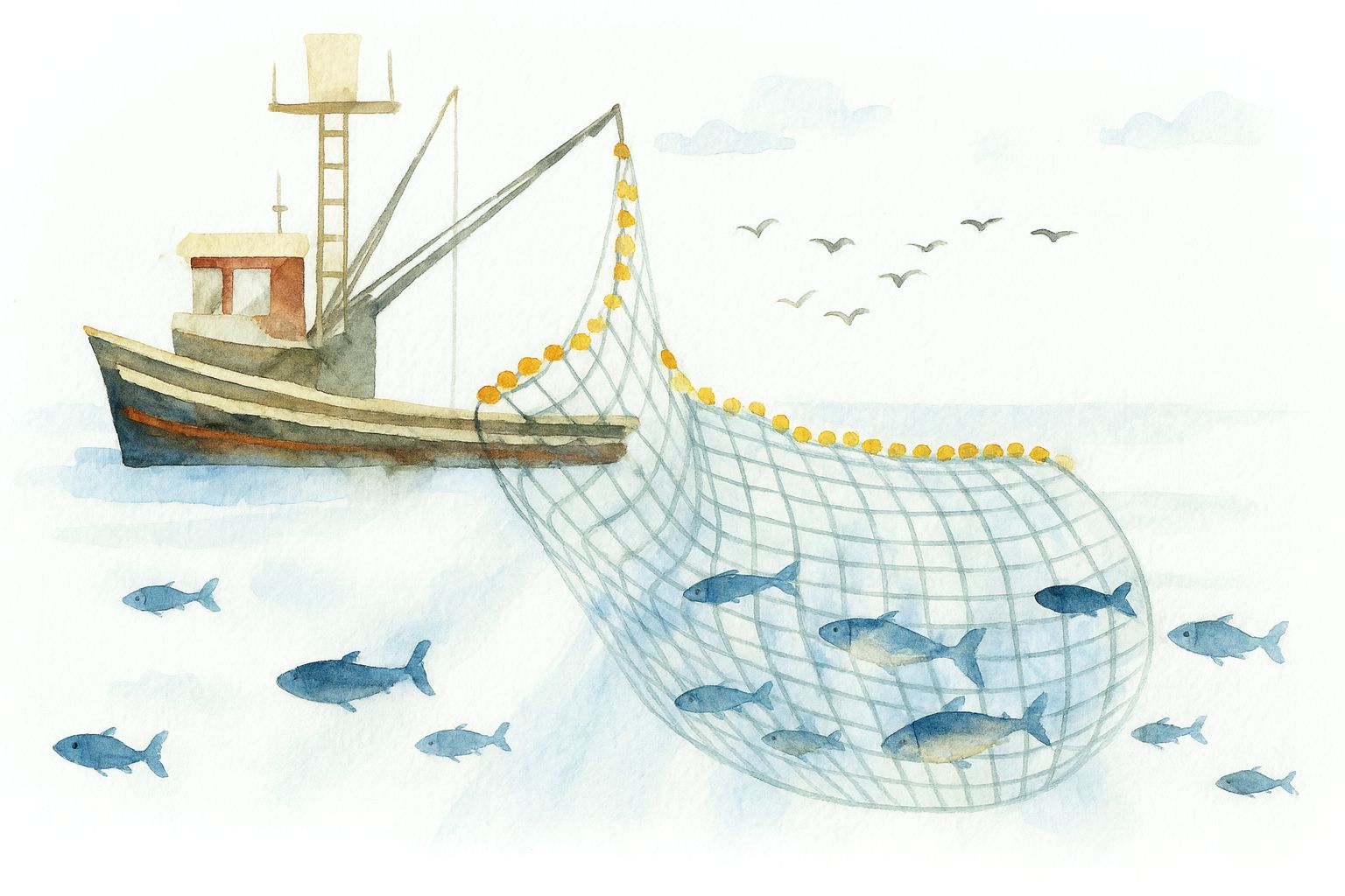 barco de pesca industrial