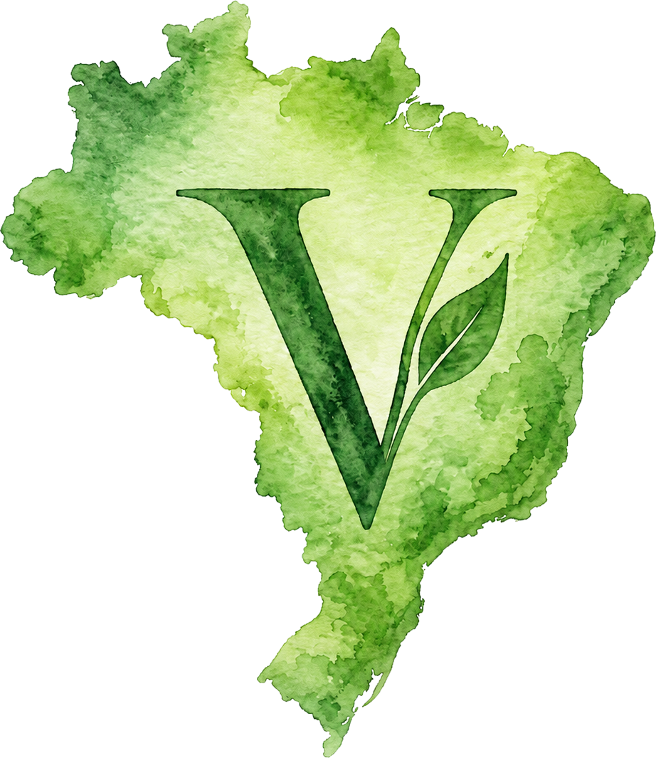 mapa do brasil vegano, simbolizando a importância dos selos veganos e da proteção animal