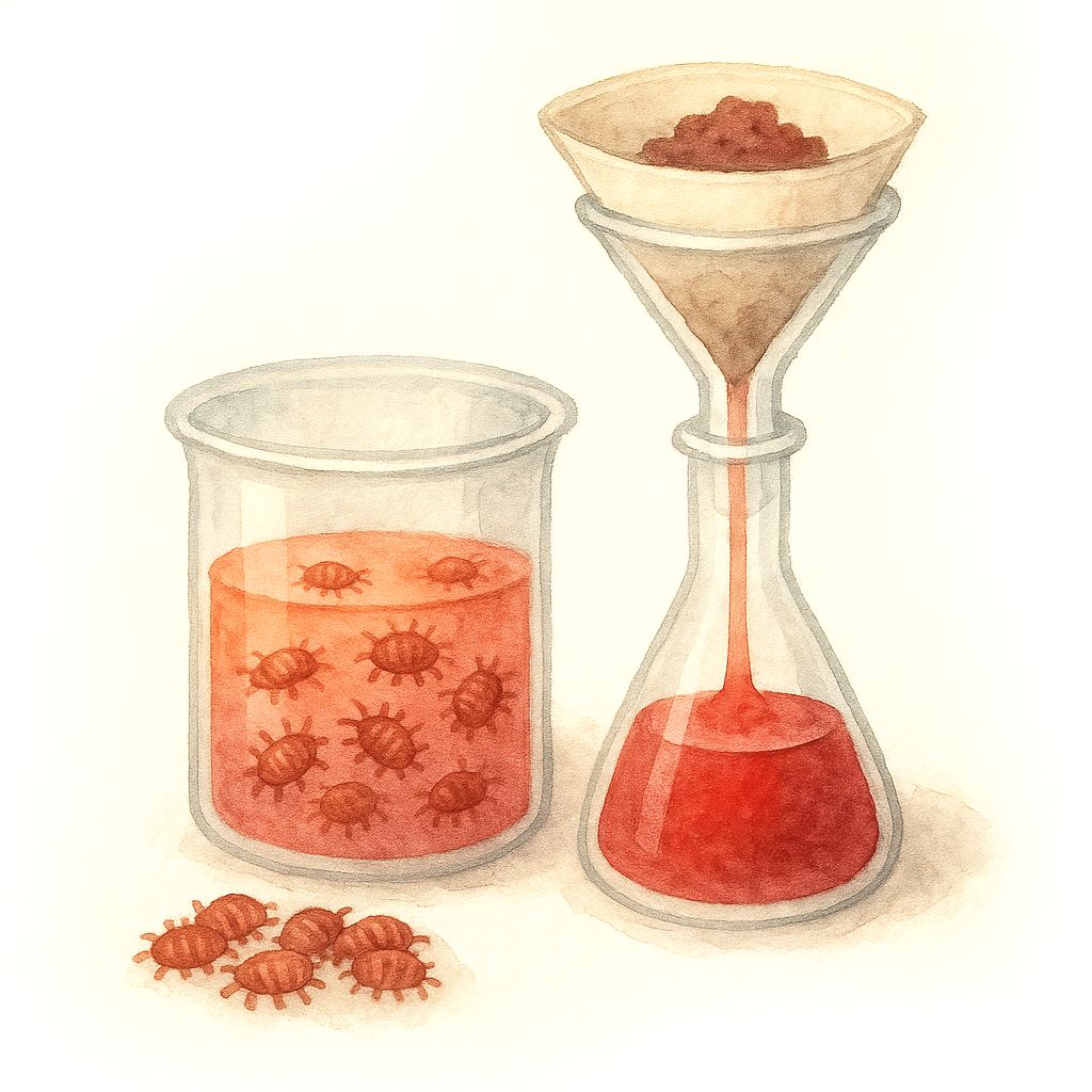 processamento da cochonilha