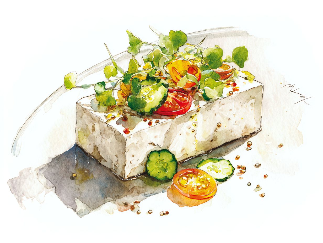 tofu com vegetais
