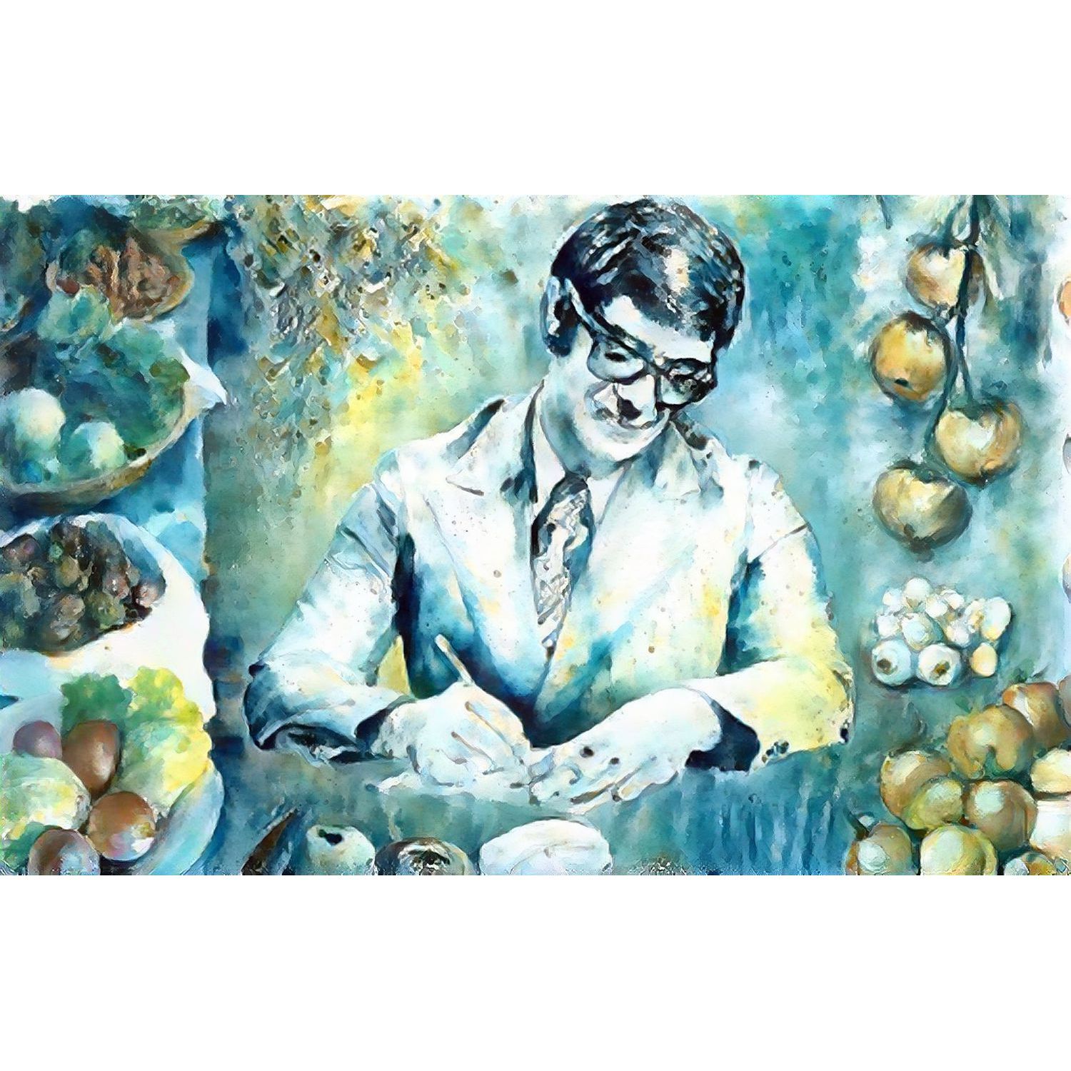 aquarela de chico xavier vegetariano