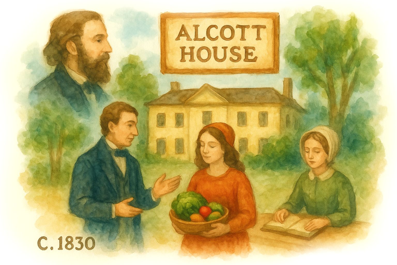 Capítulo 5: A Casa Alcott e o Surgimento das Comunidades Vegetarianas