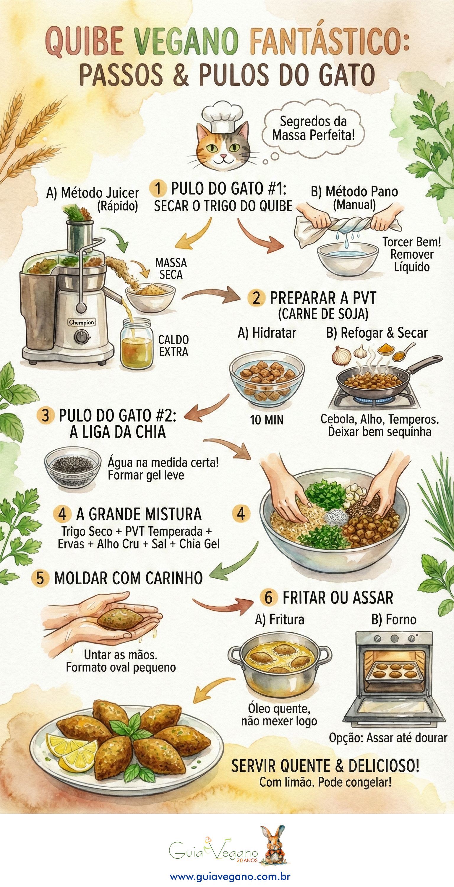 infografico kibe vegano