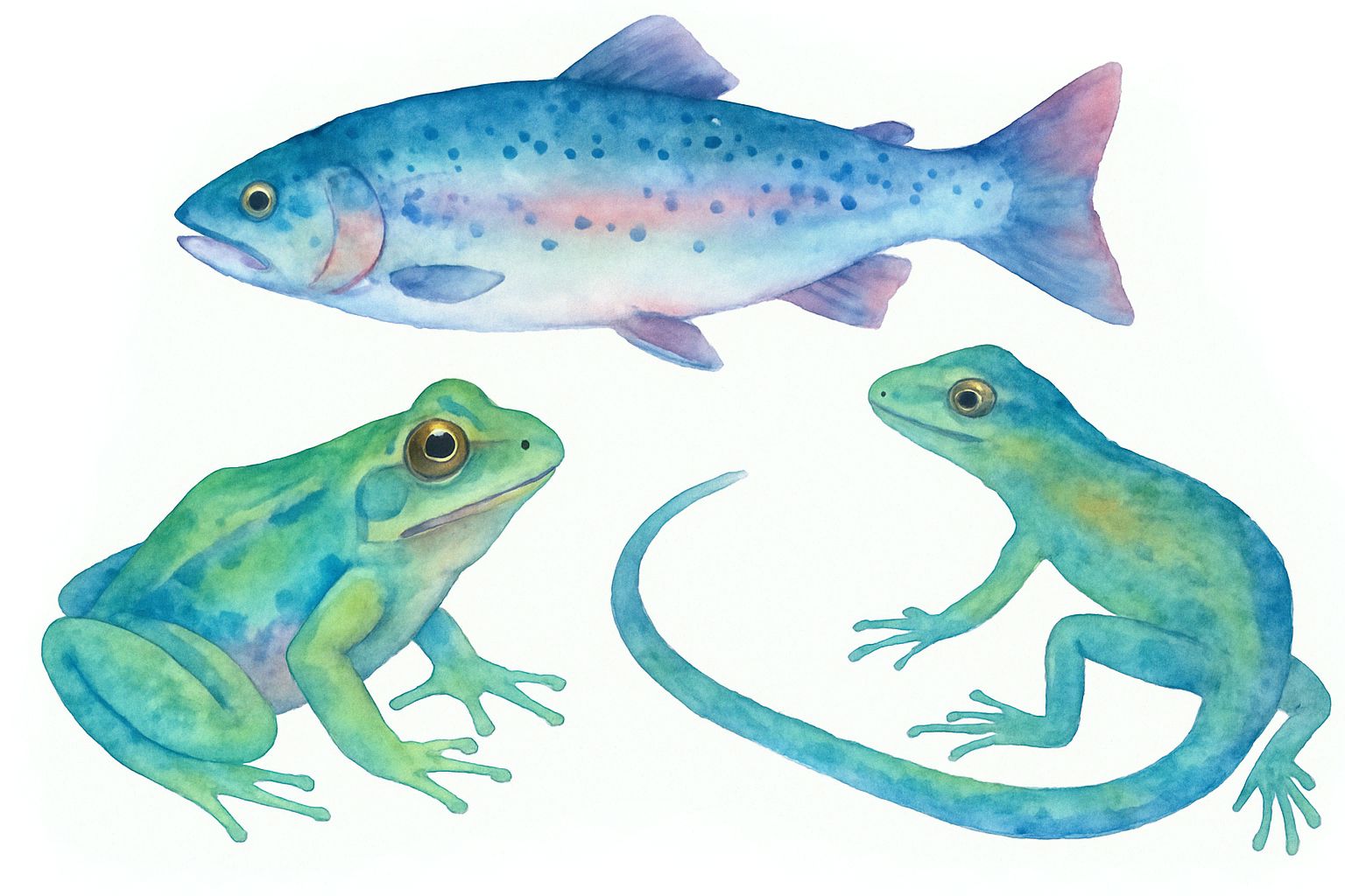 peixe sapo e lagarto