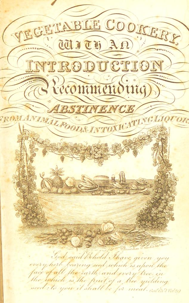 Vegetable Cookery 1833