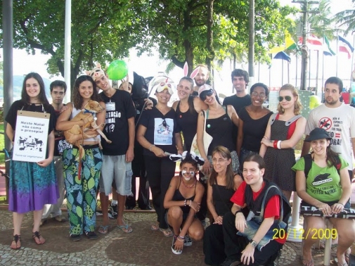 Manifestação de Natal em Santos