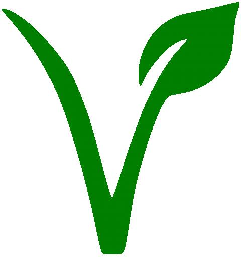 Logo V de vegano
