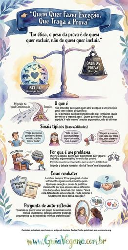 Quem quer fazer exceção, que traga a prova